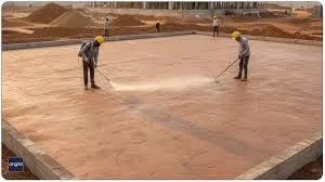 Under-slab treatment before casting